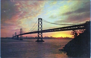 Postal Oakland Bay Bridge San Francisco 52888-B sin publicar - Imagen 1 de 2