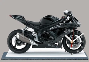 Model Cars,Moto  Suzuki 750 gsxr -04 with clock 11,8x 7,8 inches - Picture 1 of 1