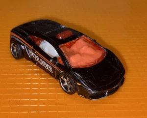 Vintage 2012 Matchbox Loose Lamborghini Gallardo Police Rare Pink Windshield Old - Picture 1 of 8