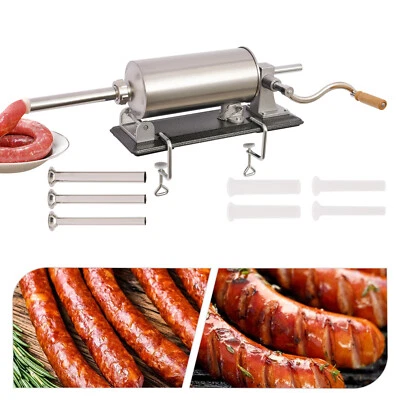 Stainless Steel Sausage Filler Machine Sausage Filling Machine Sausage Syringe Sausage Press 4L - Image 1 of 4