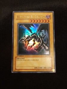 Red Eyes B. Dragon 1st Edition - SDJ 001  Holo Foil Ultra Rare Yugioh Card EX