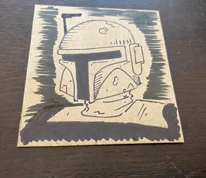 STAR WARS -- 3x3 ORIGINAL ART SKETCH of Boba Fett -- Graham Matheu - Bild 1 von 1