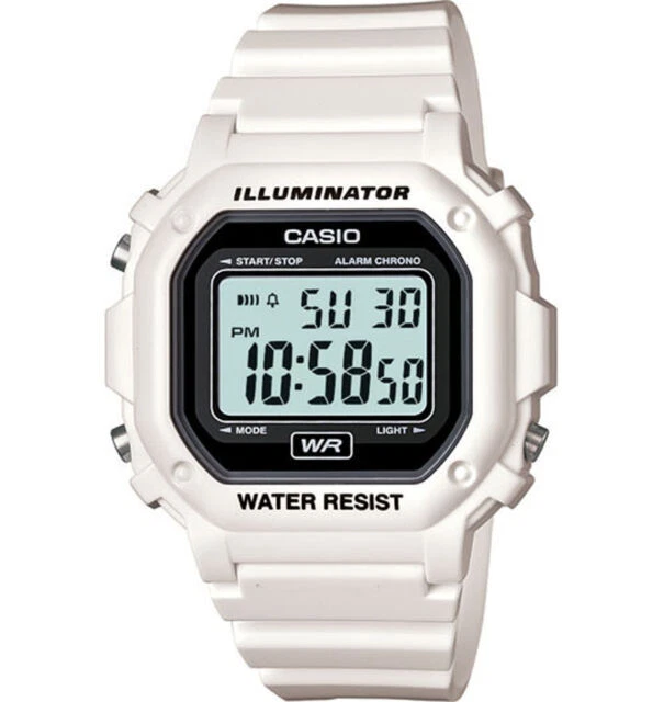 Casio Illuminator Women's Digital Watch - White (F108WHC-7BCF)