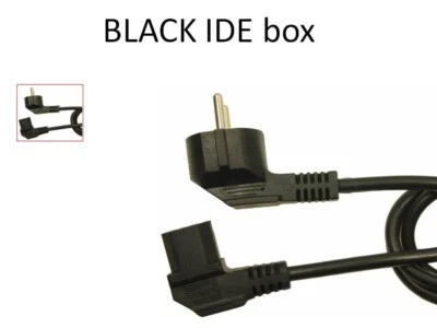 2m Long Schuko Euro Plug to IEC C13 Mains Cable European Kettle Lead  - Image 1 of 4