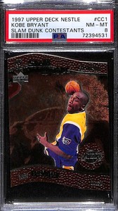 1997 Upper Deck Nestle Slam Dunk Contestant #CC1 Kobe Bryant PSA 8