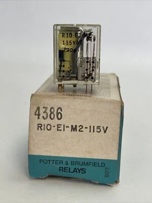 AMF POTTER & BRUMFIELD R10-E1-M2-115V RELAY 115VAC - Image 1 of 4