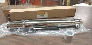Muffler Megaphone Upsweept Left 1 3/4 Chopper Harley Custom Cocktail Shaker bate - Picture 1 of 7