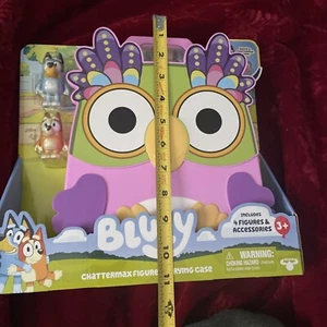Estuche de transporte de figuras Bluey Chattermax 4 figuras Muffin Chattermax juego de bingo - Imagen 1 de 10