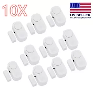 10X WIRELESS Home Window Door Burglar Security ALARM System Magnetic Sensor - Picture 1 of 5