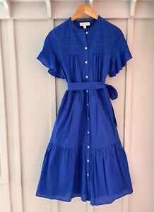 Witchery - Size 12 - Cobalt blue cotton long dress 