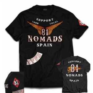 49 Hells Angels Nomads España Soporte 81 Camiseta Aniversario Rocker - Imagen 1 de 5