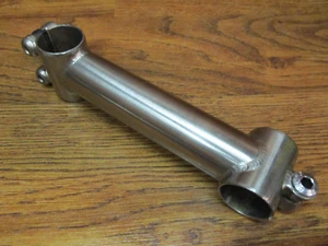 1" x 130 x 26 THREADLESS CrMo STEEL STEM  - BRUSHED SILVER - Picture 1 of 6