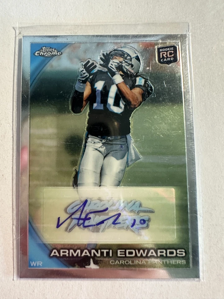 K130,185 - 2010 Topps Chrome Rookie Autographs #C136 Armanti Edwards Auto - Image 1 of 1