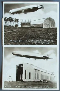 ALEMANIA 1937 ZEPPELIN, Express Flight Airship PPC Card FRANKFURT a BERLIN LooK - Imagen 1 de 2
