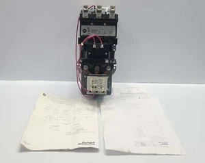 ALLEN-BRADLEY 509-DOB-A2L NON-REVERSING STARTER WITH 592-EEGD OVERLOAD RELAY - Picture 1 of 16