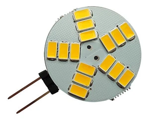 LAMPADINA G4 5W 15 SMD LED 5630 12V DC 330LM BIANCO CALDO (3000K) ~35W - Foto 1 di 3