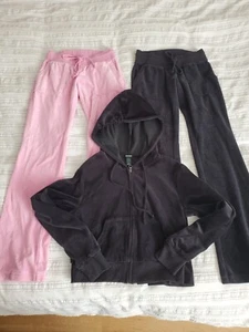 Wild Fable 2 pc velour sweatsuit interchangeable pants and hoodie sz XS 10-12 - Picture 1 of 8