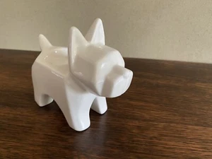 White Ceramic Dog Tea Light Holder - Picture 1 of 12