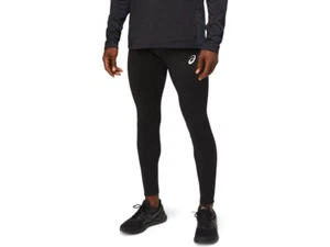 Men's Asics CORE WINTER TIGHT Leggings Running Training Tights Black 2011C346 - Picture 1 of 12