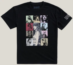 Taylor Swift The Eras Tour Black T-Shirt US Dates Size XL, New Official Merch. - Picture 1 of 2