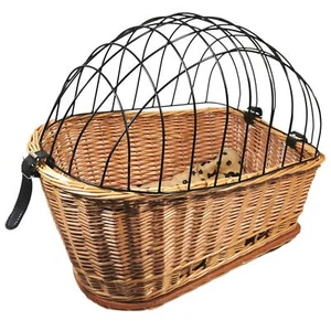 Red Loon Fahrradkorb Weidenkorb Hundekorb aus Weide mit Gitter für Gepäckträger - Bild 1 von 7
