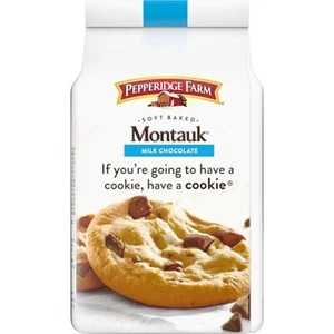 Pepperidge Farm Montauk Soft Baked Milk Chocolate Chunk Cookies, 8.6 Oz Bag - Picture 1 of 7