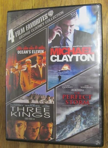GEORGE CLOONEY 4 DISC THREE KINGS & PERFECT STORM & OCEAN'S ELEVEN & MICHAEL CLA - Picture 1 of 1