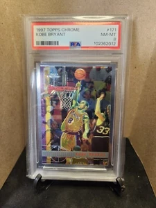 1997 Topps Chrome # 171 Kobe Bryant PSA 8 NM-MT- New Slab - Picture 1 of 2