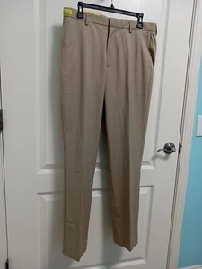 Claiborne Stretch Slim Fit 32X32 Comfort Waist Medium Tan Mens Pants NWT - Picture 1 of 5