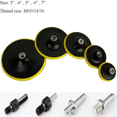 3'' 4'' 5'' 6'' 7'' Hook Loop Backing Pad For Sanding Sander Disc Angle Grinder - Image 1 of 4