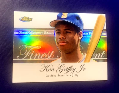 🔥 Ken Griffey Jr 2007 Topps Finest "Rookie Finest Moments" REFRACTOR #RFM-KG 🔥 - Image 1 of 3