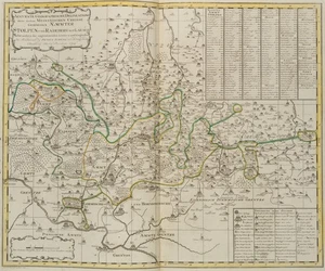 P. SCHENK (1660-1778), Landkarte der Meissnischen Kreise,  1754, Kupferstich - Bild 1 von 5