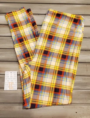 LuLaRoe Women's  Plaid Flanel Print TC Tall and Curvy Leggings New NWOT - Image 1 of 2