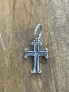 Sterling Silber Kreuz Anhänger 1,08 Gramm - Bild 1 von 5
