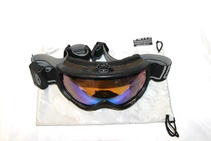 Smith Phenom Turbo Fan Brille schwarzes Gestell & Riemen blaue Sensorgläser selten - Bild 1 von 12