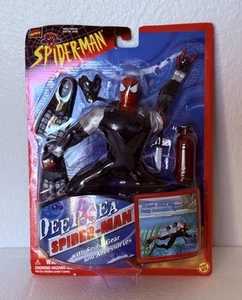 1999 Marvel Spider-Man Deep-Sea Scuba 10" Action Figure Toy Biz New Sealed - Picture 1 of 4