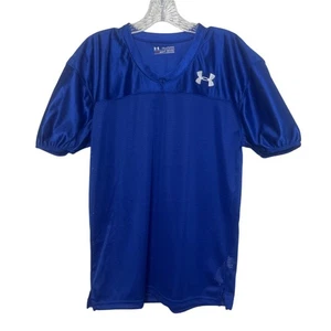 Under Armour HeatGear Mesh Fußball Trikot Jungen YXL blau Ärmelshirt - Bild 1 von 6