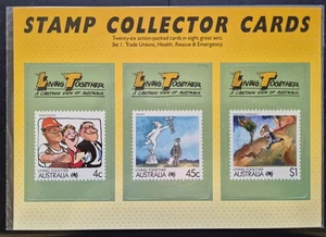1988 Living Together Set 1 Collector Cards in unopened pack - Foto 1 di 2