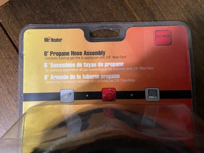 Mr. Heater 6' Propane Hose Assembly, 7114972C 3/8" Female Flare Fittings - Image 1 of 4