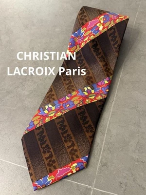 Christian Lacroix Tie Necktie SUITS Mes ALL SILK Designer Multicolor Luxury ck32 - Image 1 of 4
