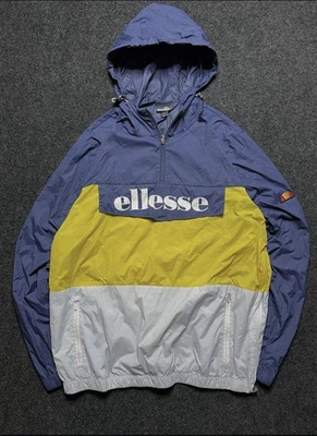 ELLESSE DOMANI WATERPROOF WINDBREAKER OVERHEAD HOODED JACKET MEN SIZE XL - Image 1 of 4