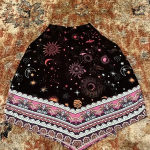Bandana Halter Sin Límites Top Estrellas Celestiales Estampado Espacial Cadena Correa Grande - Imagen 1 de 10