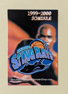 1999-2000 San Diego Stingrays Basketball Pocket Schedule IBL 🏀🏀 - Picture 1 of 2
