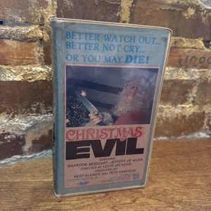 Christmas Evil VHS 1988 Vintage Saturn Productions Rare Horror Slasher Movie - Picture 1 of 17