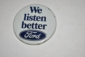 Ford Auto Car Advertising 2-1/4 Button Pinback We Listen Better LOT OF12(PB#161) - Picture 1 of 4