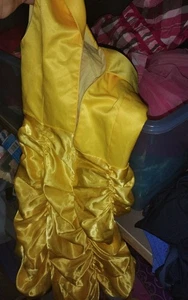 girls size 6 zips gold dress formal dance basic polyester costume - Picture 1 of 1