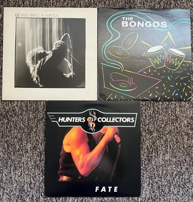 80s New Wave / Alt Rock Lot of 3 – U2, Hunters & Collectors, Bongos EX Foto 1 de 3