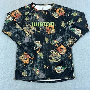 Burton Monsters Shirt Youth Medium Black DRYRIDE Long Sleeve Graphic Base Layer - Picture 1 of 13