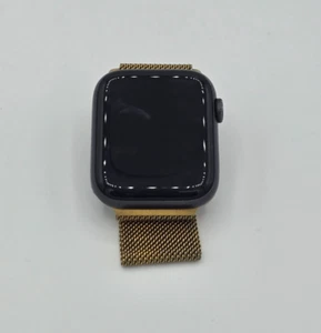 Apple Watch Series 6 44mm - Aluminum and Ceramic Case - Black - Gold Band - Picture 1 of 8