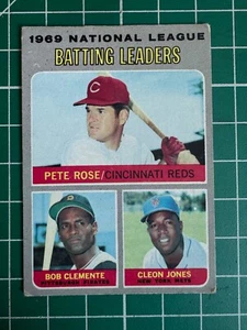 1970 Topps Baseball # 61 National League Batting Leaders Rose Clemente Jones - Bild 1 von 2